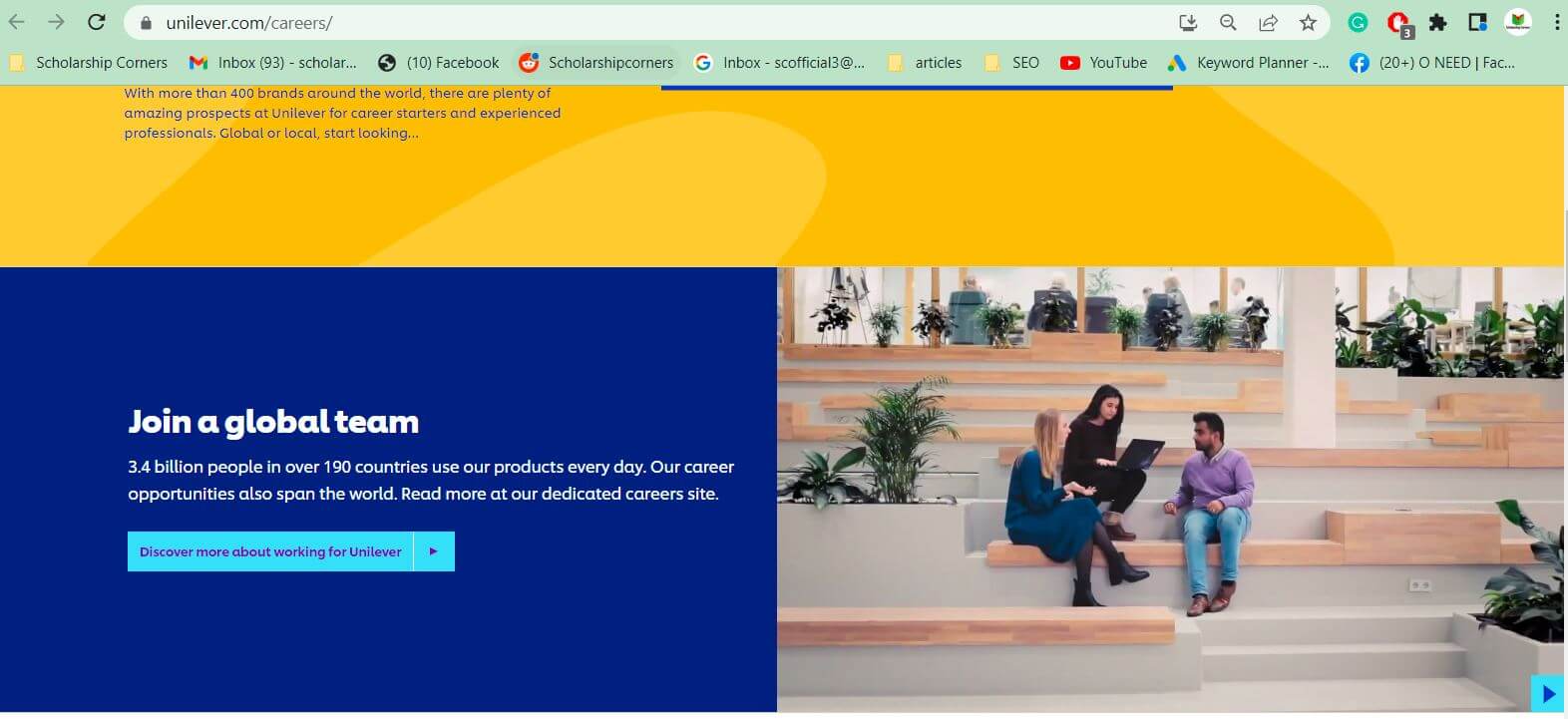 Unilever Worldwide Internships 2022 | Unilever Careers Fully Funded