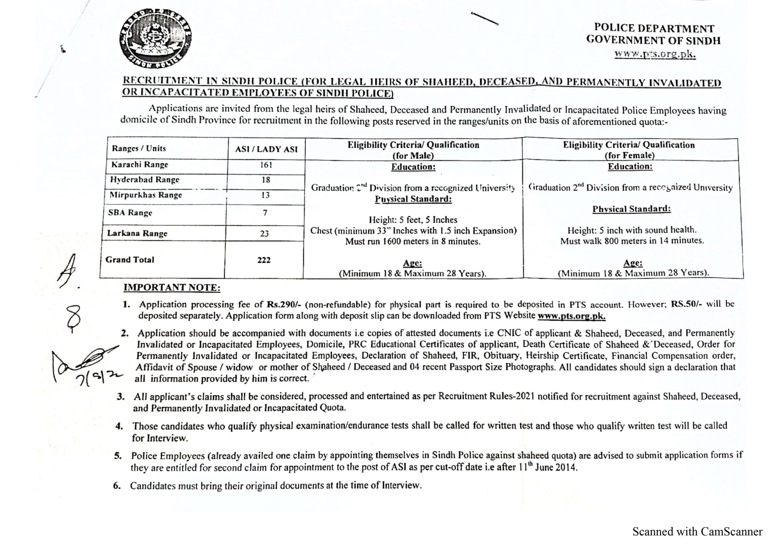 Sindh Police Govt Jobs 2022 | Sindh Police Careers 2022 Applications