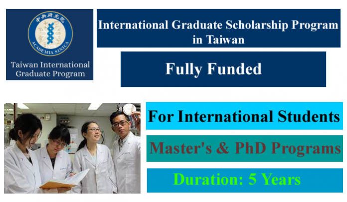International Graduate Scholarship Program 2026 in Taiwan