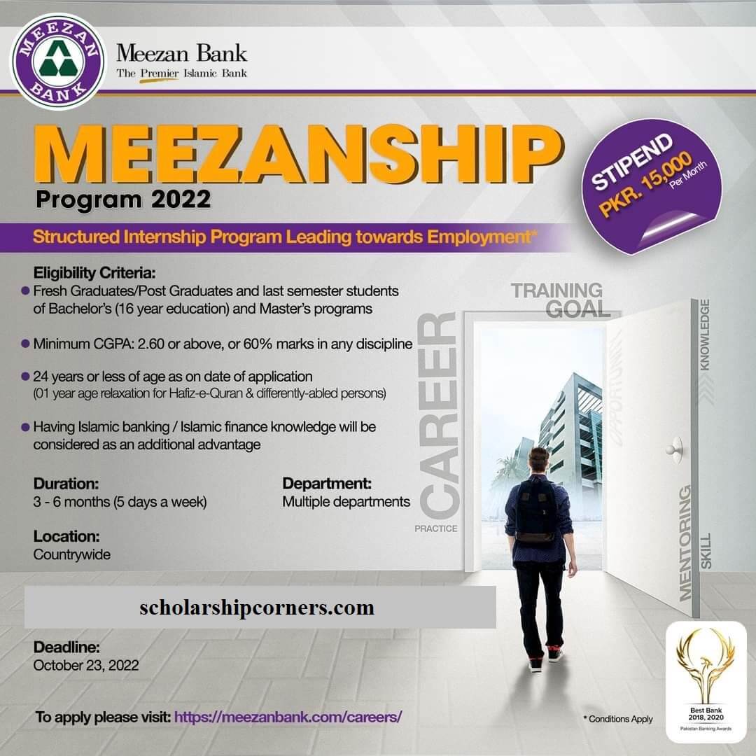 MEEZANSHIP Program 2022 | Meezan Bank Internships 2022