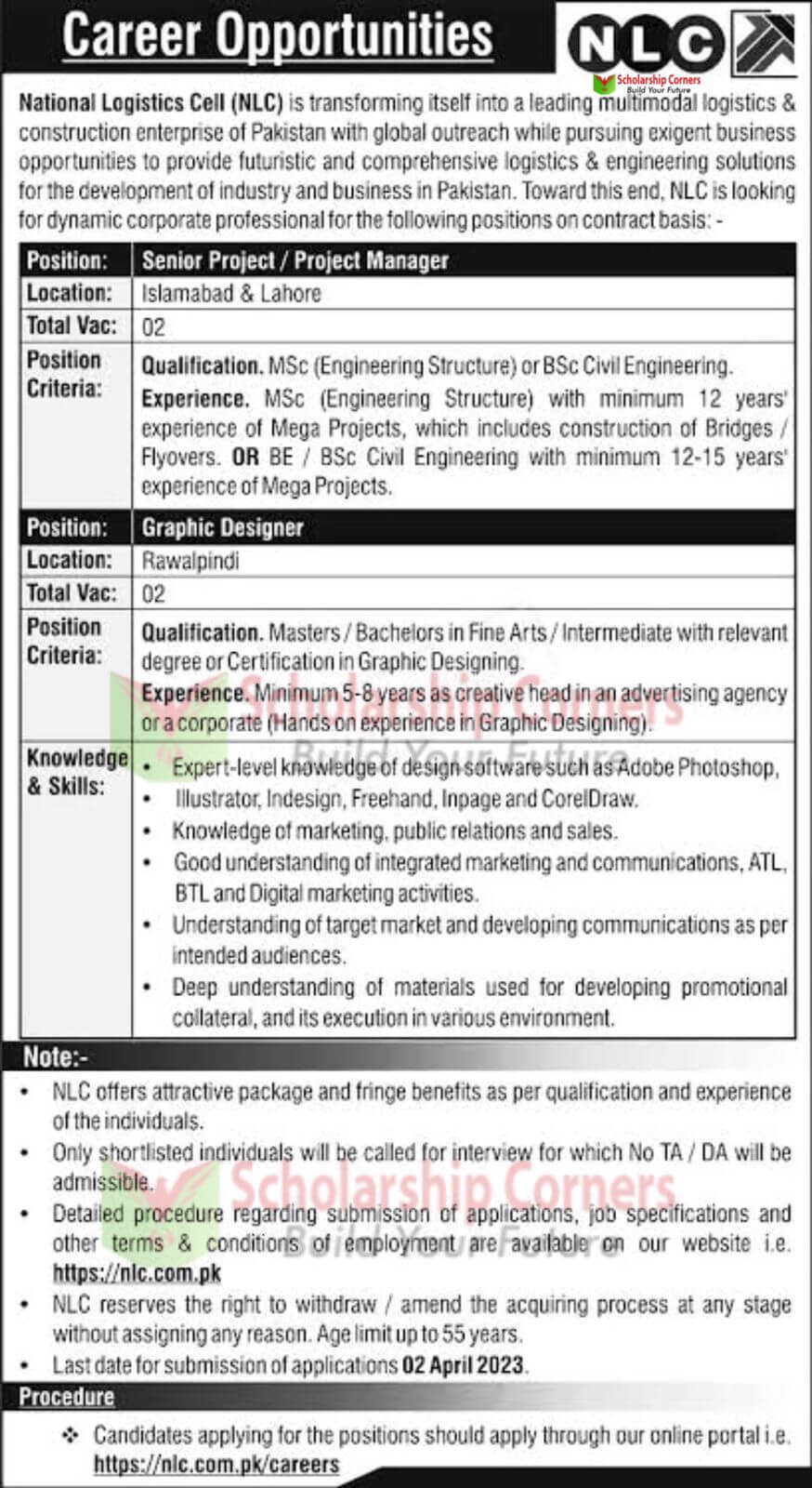 National Logistic Cell Postings | NLC Jobs 2023
