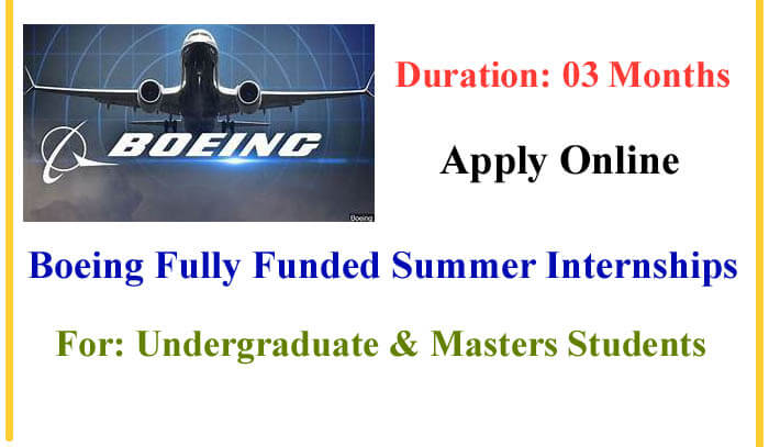Boeing Summer Internship Programs 2025 Fully Funded