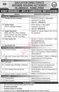 APS & Cambridge Islamabad Jobs 2025
