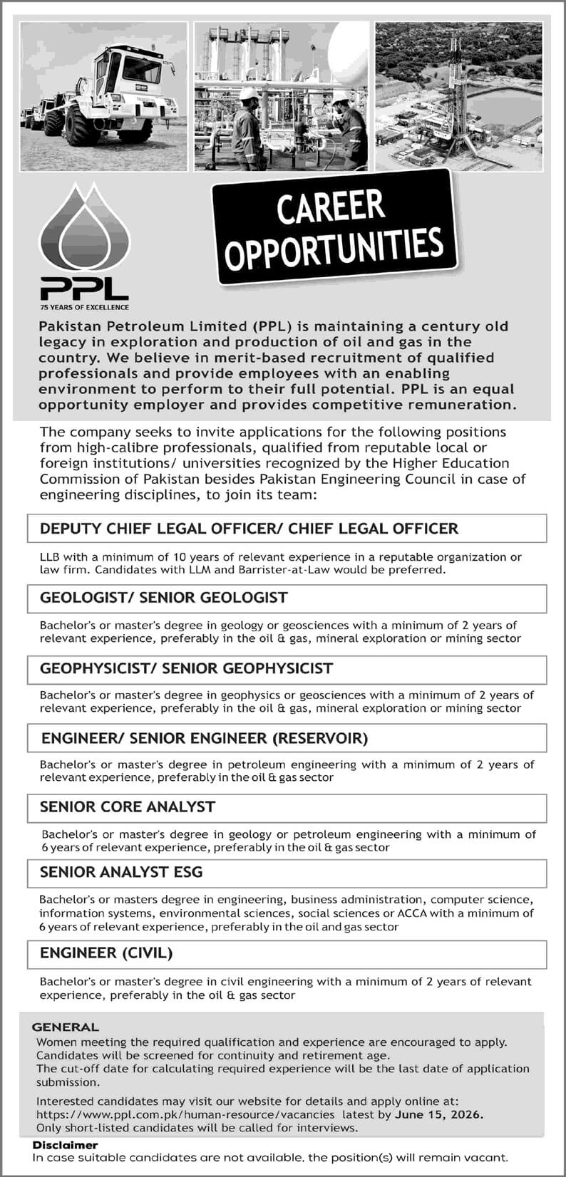 Pakistan Petroleum Limited Jobs 2026 | PPL Careers 2026